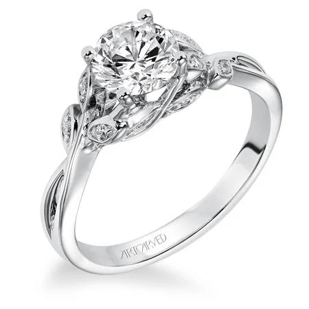 Ladies wedding rings for sweet unions -ArtCarved "Corinne" Engagement Ring