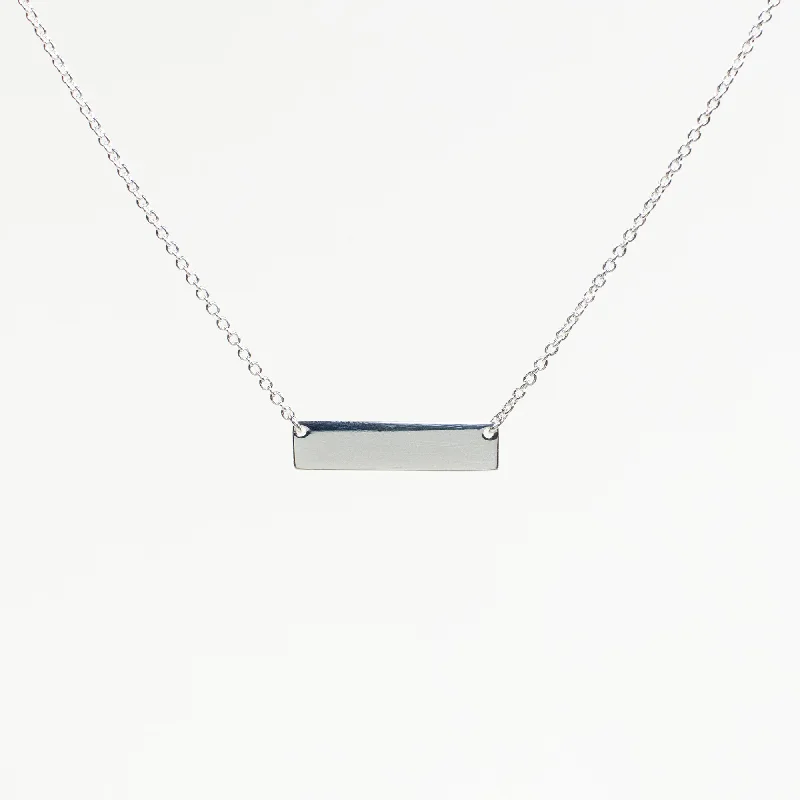 ladies-artisan-multi-strand-necklaces-Silver Bar Necklace