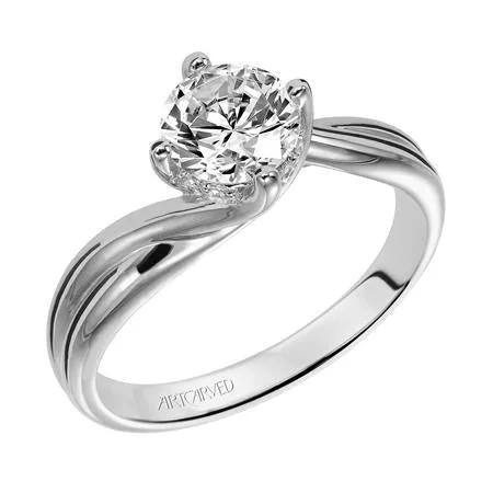 Ladies wedding rings tactile romance -ArtCarved "Whitney" Engagement Ring