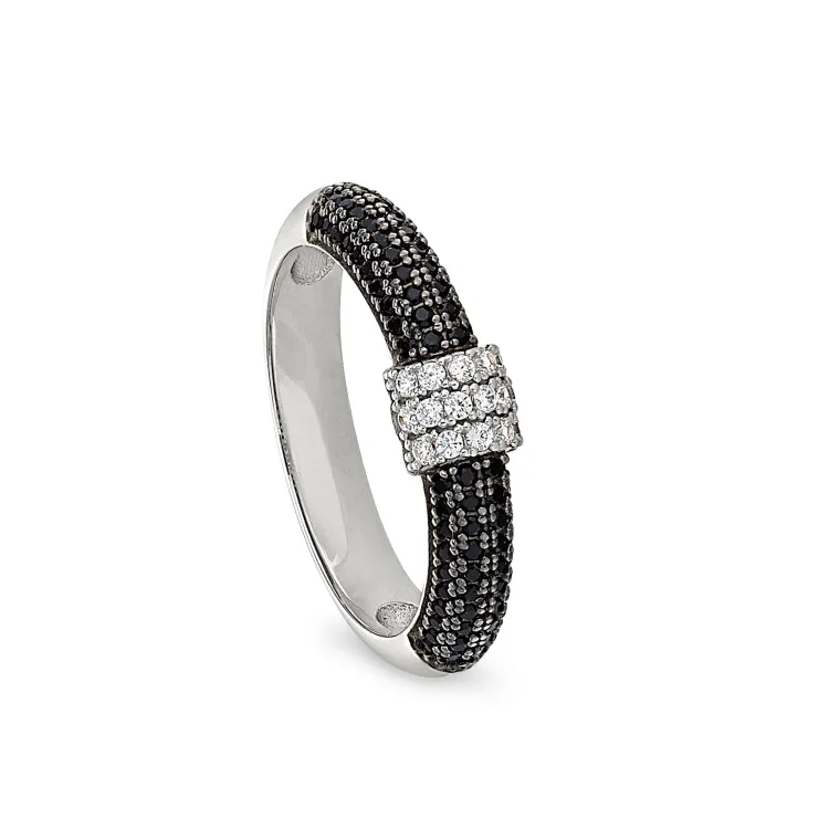 Ladies rings for promise elegance -Black Label Ring