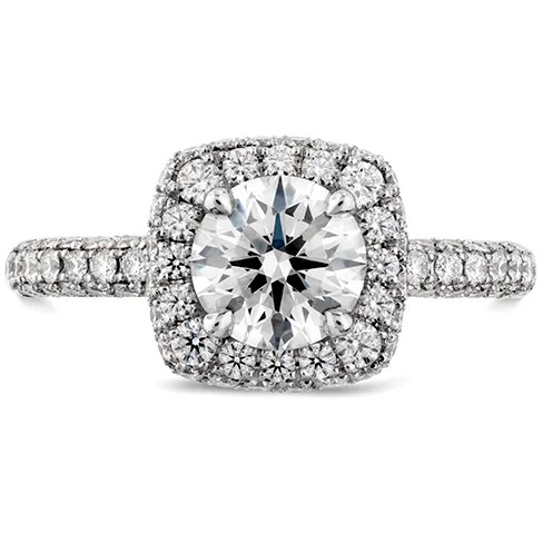 Ladies wedding rings with gate brilliance -Hearts On Fire Euphoria Pave Diamond Engagement Ring