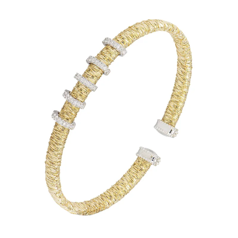 ladies-luxury-adjustable-cuff-bracelets-Bracelet with Diamonds