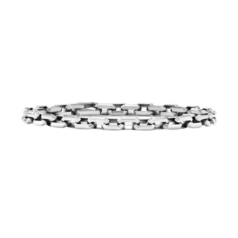 ladies-sterling-silver-wraparound-bracelets-Streamline Heirloom Chain Link Bracelet