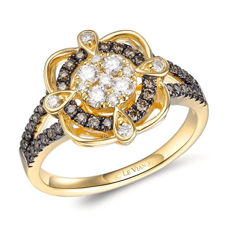 Ladies rings for film vibes -Le Vian 14K Honey Gold Ring