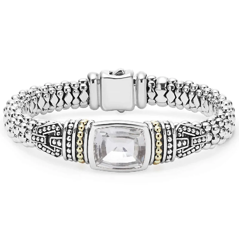 ladies-flower-hinged-bangle-bracelets-White Topaz Caviar Bracelet