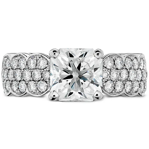 Ladies wedding rings for modern brides -Hearts On Fire Lorelei Dream Pave Diamond Engagement Ring