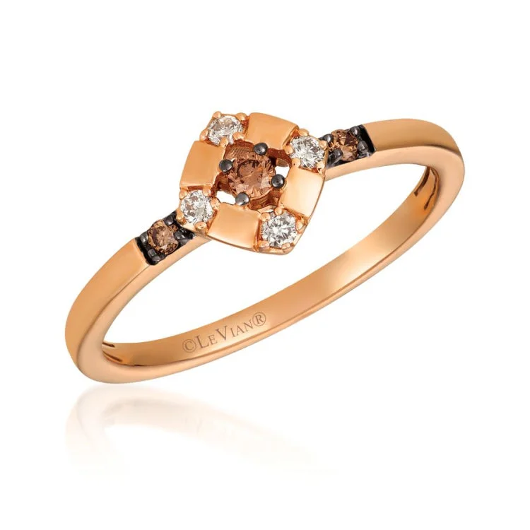 Ladies rings with dream inscriptions -Le Vian 14K Strawberry Gold Ring