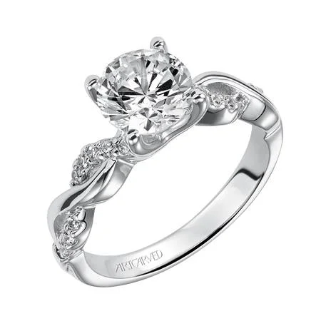 Ladies wedding rings for educator unions -ArtCarved "Gabriella" Engagement Ring