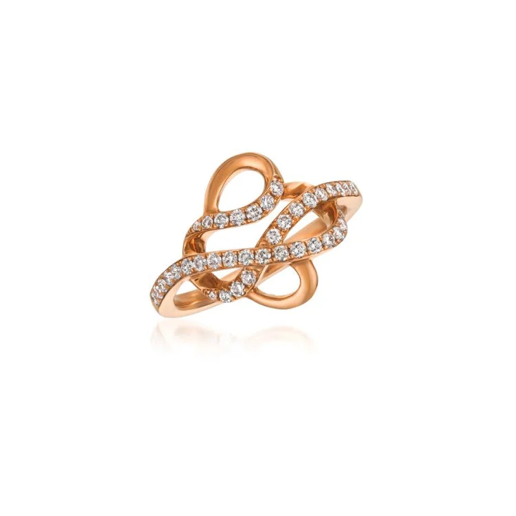 Ladies rings for wedding elegance -Le Vian 14K Strawberry Gold Ring