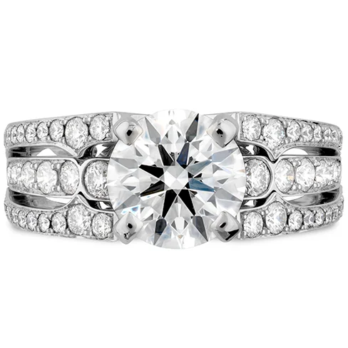 Ladies wedding rings for musical love -Hearts On Fire Copley Diamond Triple Row Diamond Engagement Ring