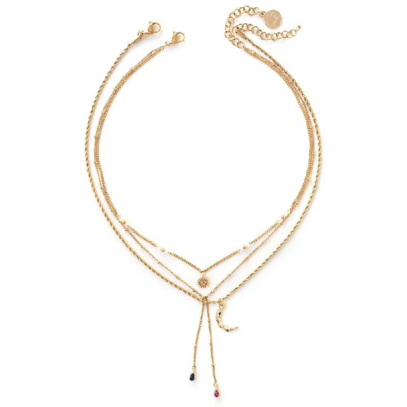 ladies-fashion-box-chain-necklaces-Solune Gold Necklace