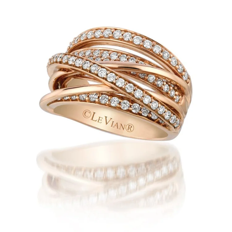 Ladies rings for fresh charm -Le Vian 14K Strawberry Gold Ring