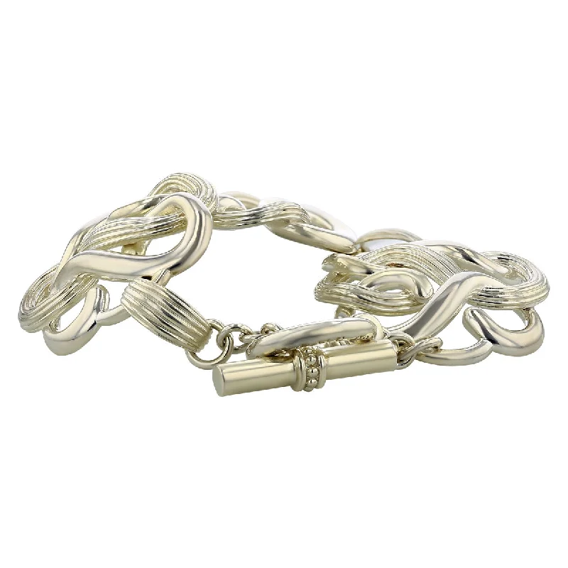 ladies-wedding-slider-bracelets-Slane Sterling Silver Interlocking Bracelet