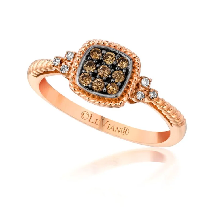 Ladies rings for seaside vibes -Le Vian 14K Strawberry Gold Ring