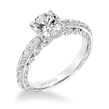 Ladies wedding rings spiral romance -Diamond Engagement Ring