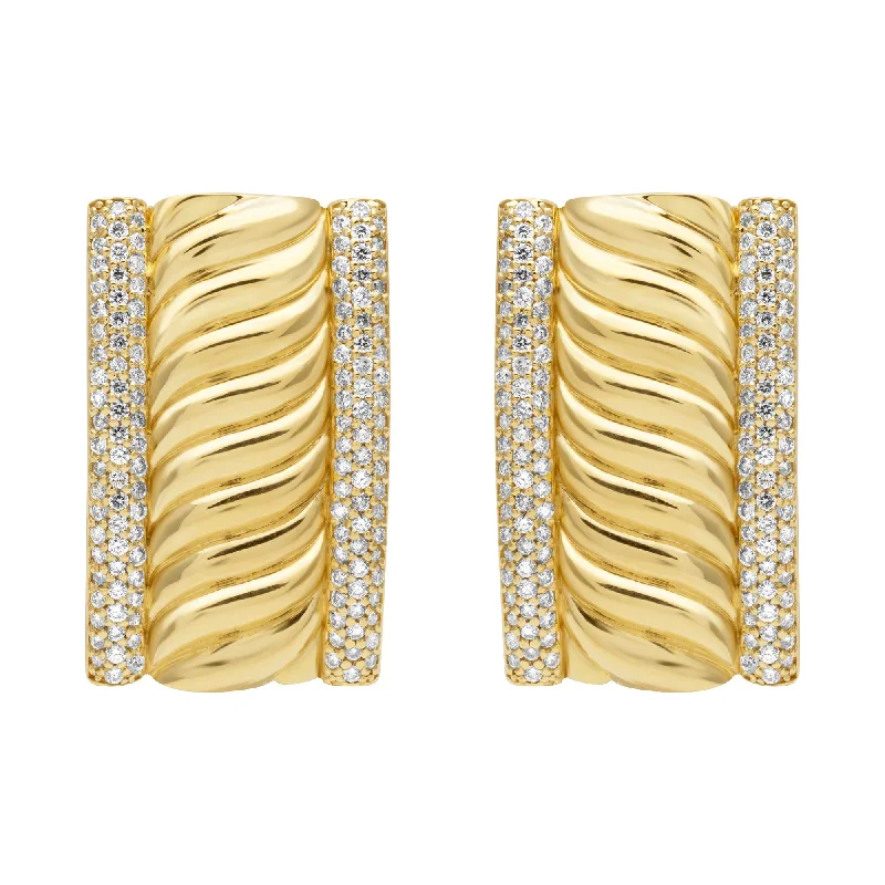 Ladies earrings for bold elegance -Earrings - Diamond