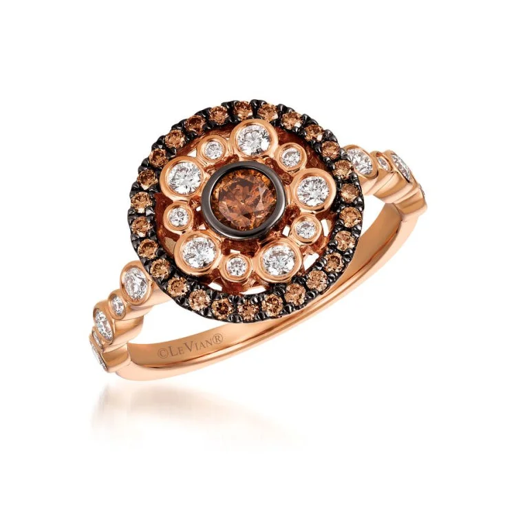 Ladies rings for brunch vibes -Le Vian 14K Strawberry Gold Ring