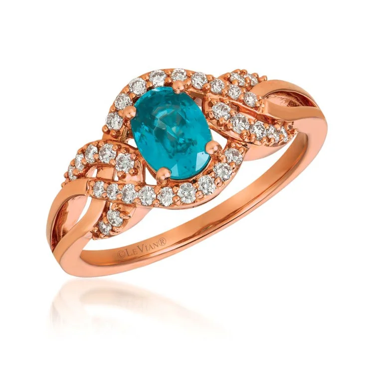 Ladies rings with sly shine -Le Vian 14K Strawberry Gold Ring