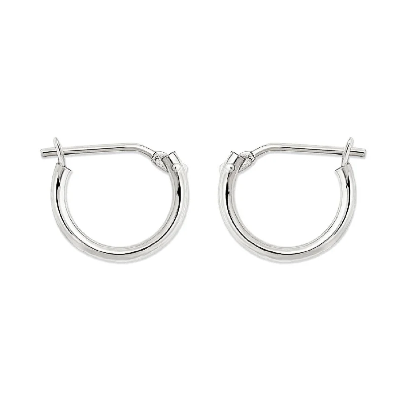 Ladies earrings stylish shine -Huggie Hoop Earrings