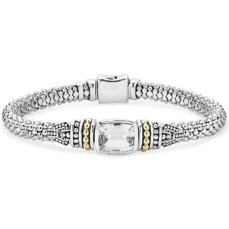 ladies-custom-multi-strand-bracelets-White Topaz Caviar Bracelet