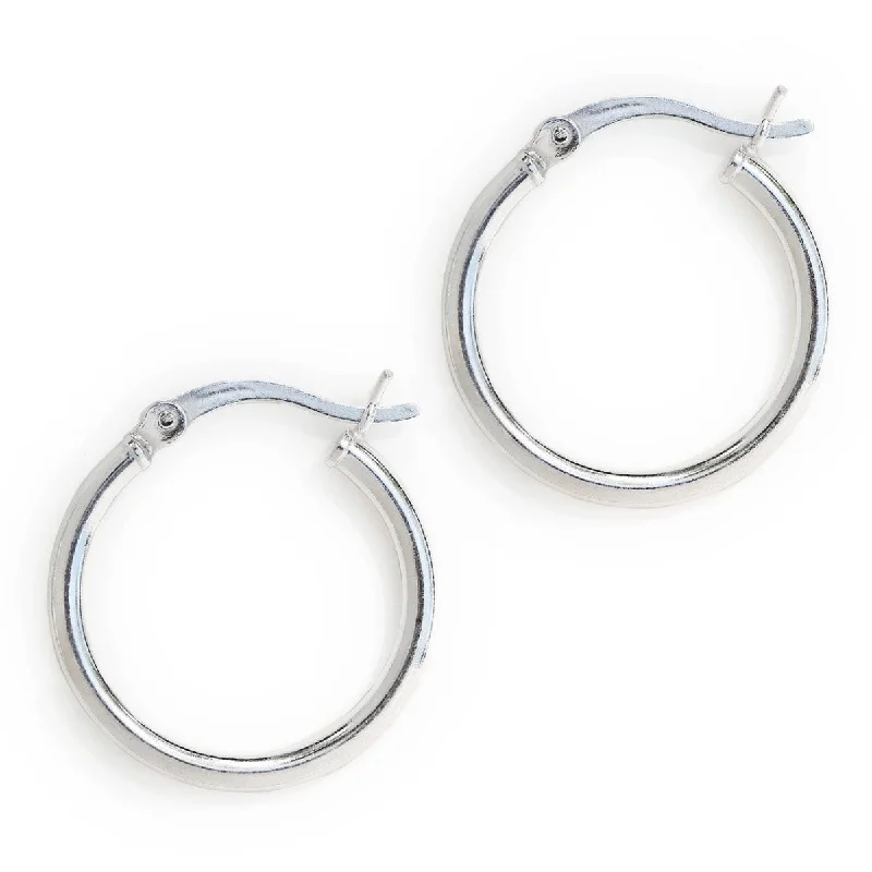 Ladies earrings plush shine -Small Hoop Earrings