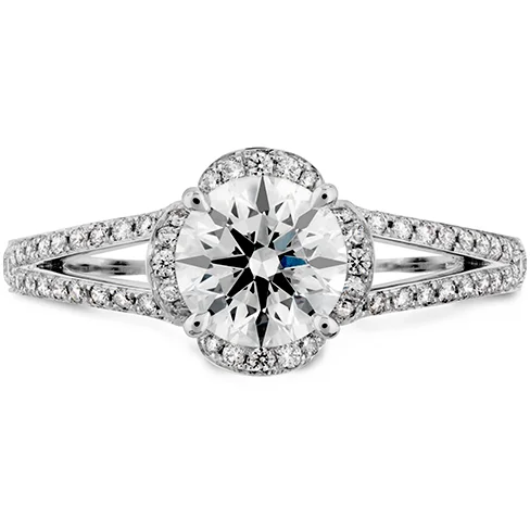 Ladies wedding rings cultural romance -Hearts On Fire Lorelei Split Shank Diamond Engagement Ring