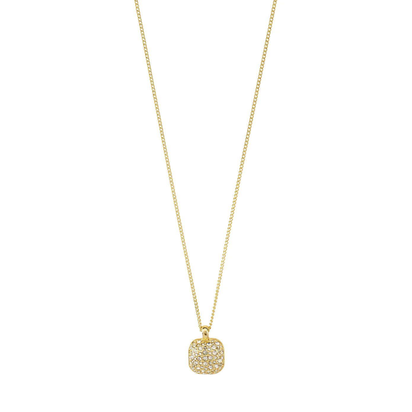 ladies-modern-y-drop-necklaces-Cindy Gold Plated Crystal Necklace