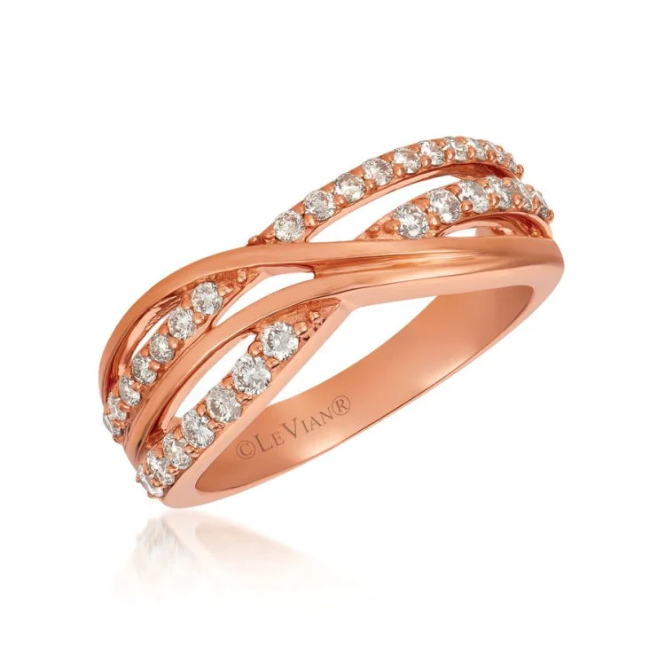 Ladies rings for game charm -Le Vian 14K Strawberry Gold Ring