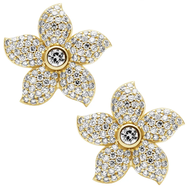 Ladies earrings bold elegance -Earrings - Diamond