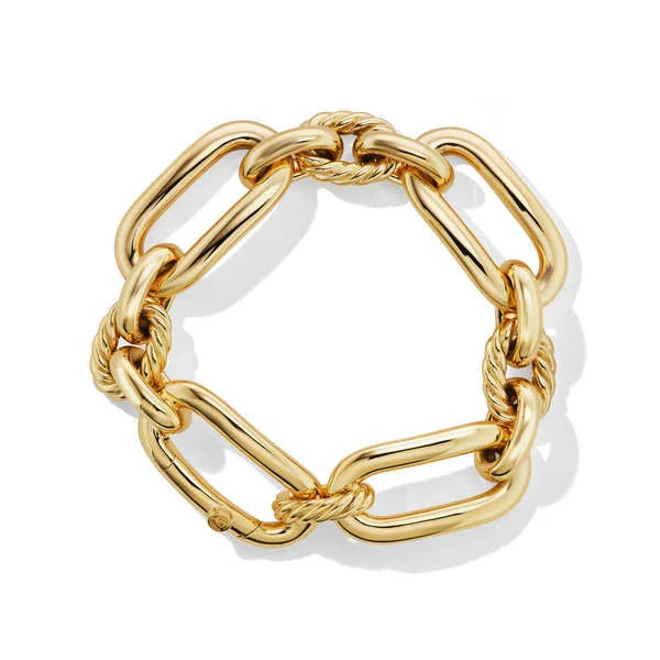 ladies-luxury-hinged-bangle-bracelets-Lexington Chain Bracelet in 18K Yellow Gold