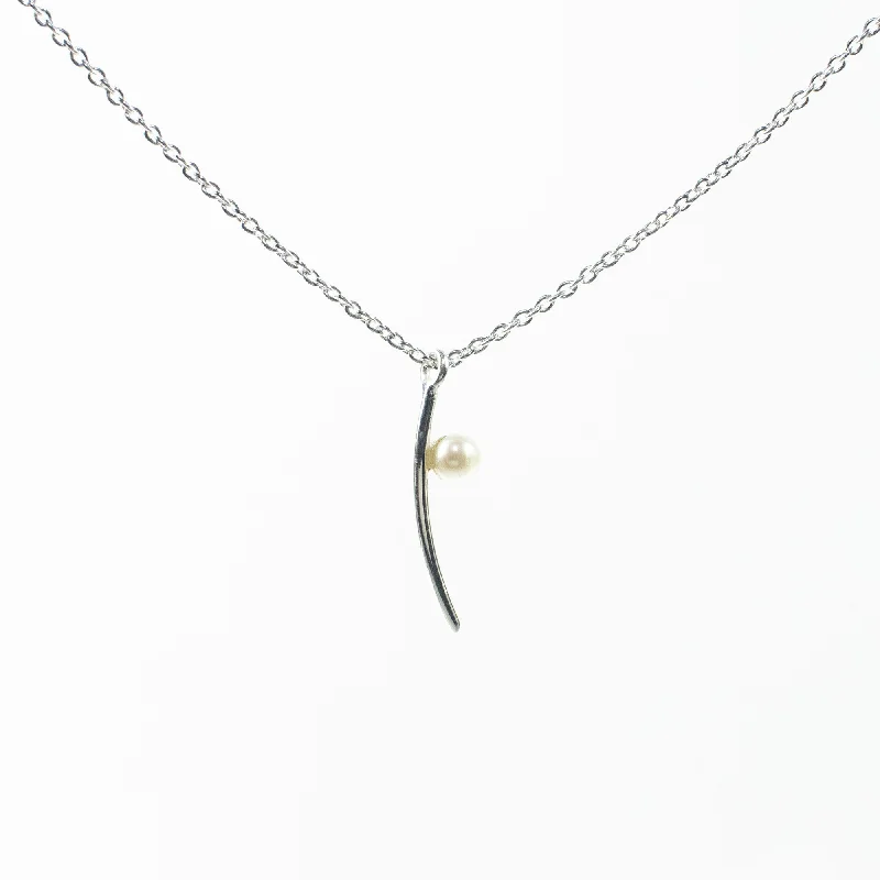 ladies-modern-y-drop-necklaces-Silver Nymph Necklace