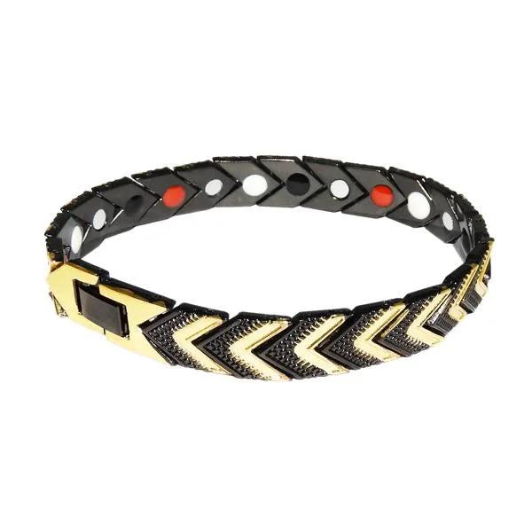 ladies-everyday-wraparound-bracelets-Urthn Zinc Alloy 2 Tone Plated Chain Mens Bracelet - 1403604A