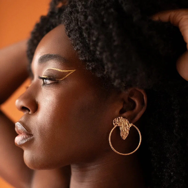 Ladies earrings for upscale charm -Ayan Africa Earrings