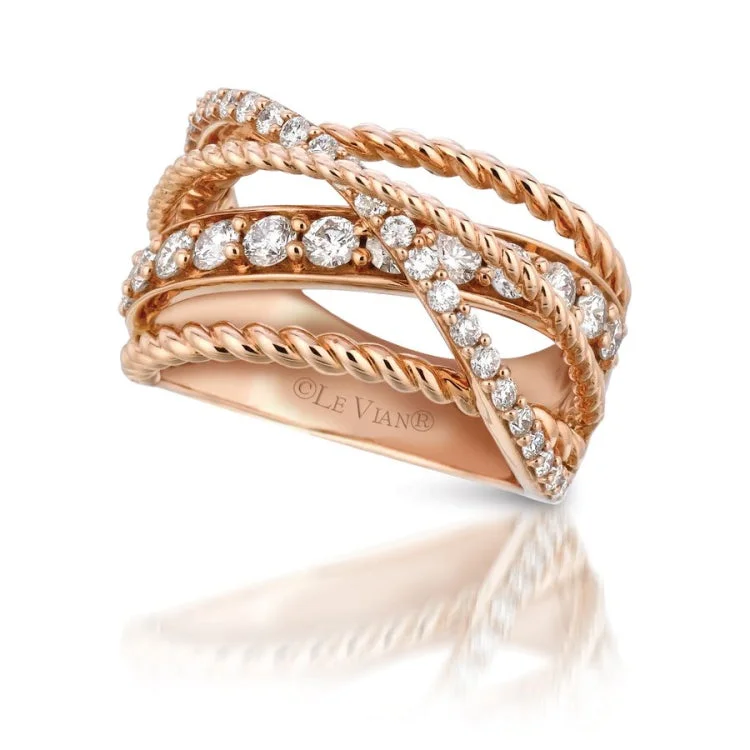 Ladies rings for active vibes -Le Vian 14K Strawberry Gold Ring