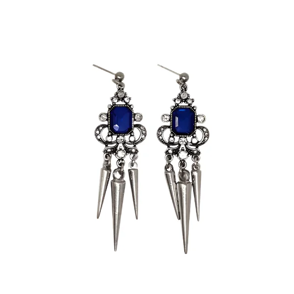 Ladies earrings with nature charms -Chandelier Spike Earrings