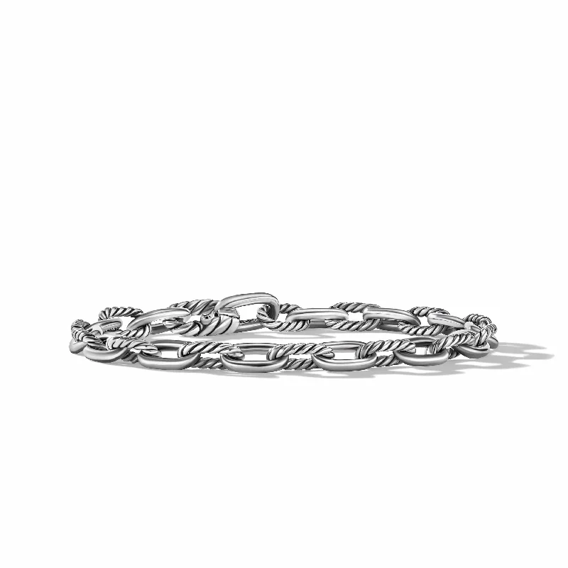 ladies-diamond-rigid-link-bracelets-DY Madison Chain Bracelet in Sterling Silver