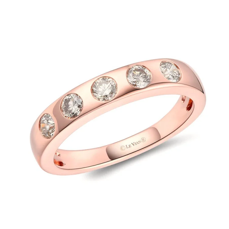 Ladies rings with peace motifs -Le Vian 14K Strawberry Gold Ring