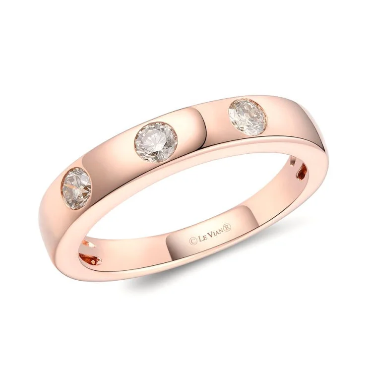 Ladies rings for cocktail charm -Le Vian 14K Strawberry Gold Ring