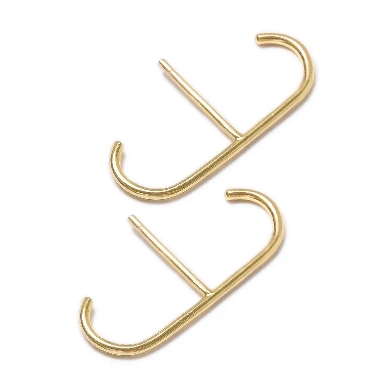 Ladies earrings for festive vibes -Thin Suspender Earrings