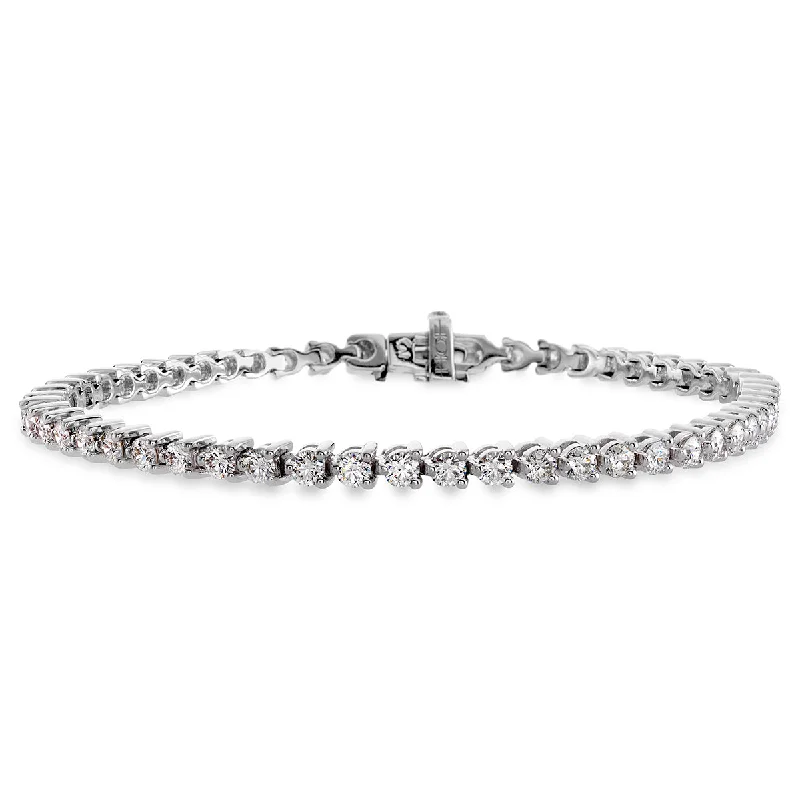 ladies-multi-strand-diamond-bracelets-Temptation Three-Prong Bracelet