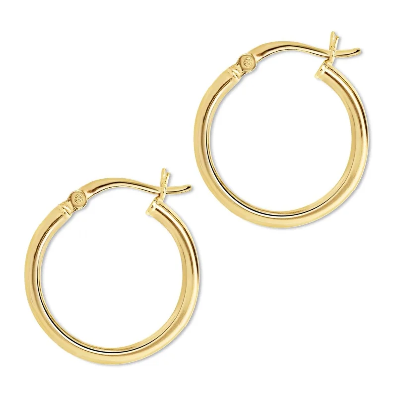 Ladies earrings bold shine -Small Hoop Earrings