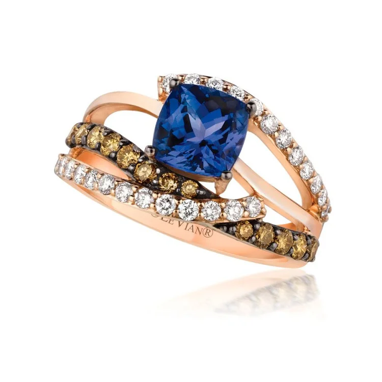 Ladies rings with trail motifs -Le Vian 14K Strawberry Gold Ring