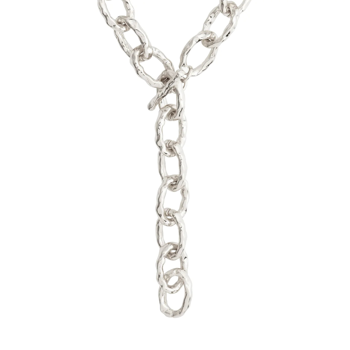 ladies-moon-box-chain-necklaces-Reflect Silver Plated Cable Chain Necklace