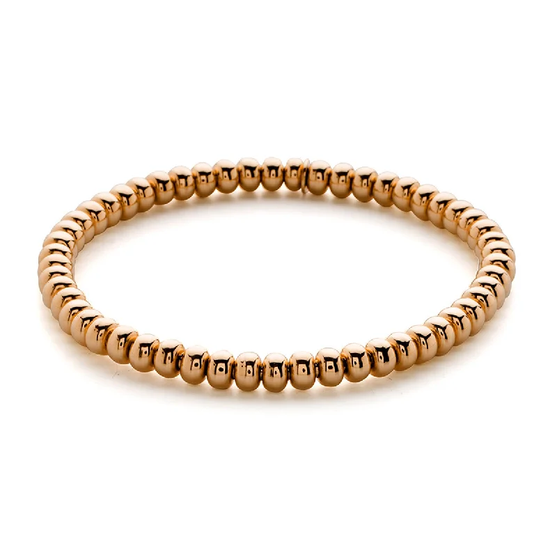 ladies-custom-wraparound-bracelets-Tresore Stretch 5mm Bracelet in Rose Gold