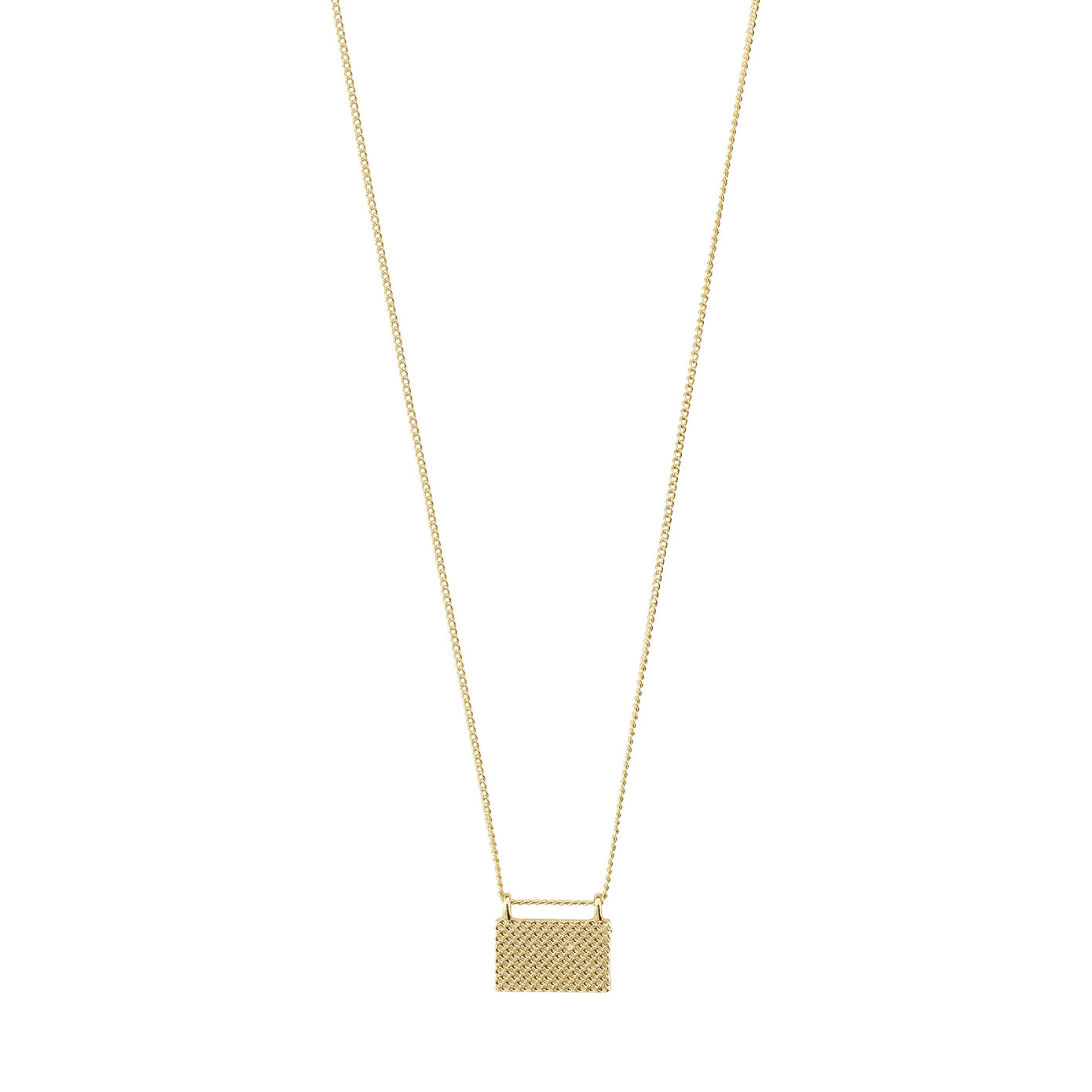 ladies-silver-diamond-necklaces-Pulse Gold Plated Necklace