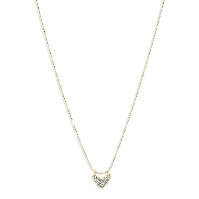 ladies-modern-box-chain-necklaces-Frigg Gold Plated Crystal Necklace