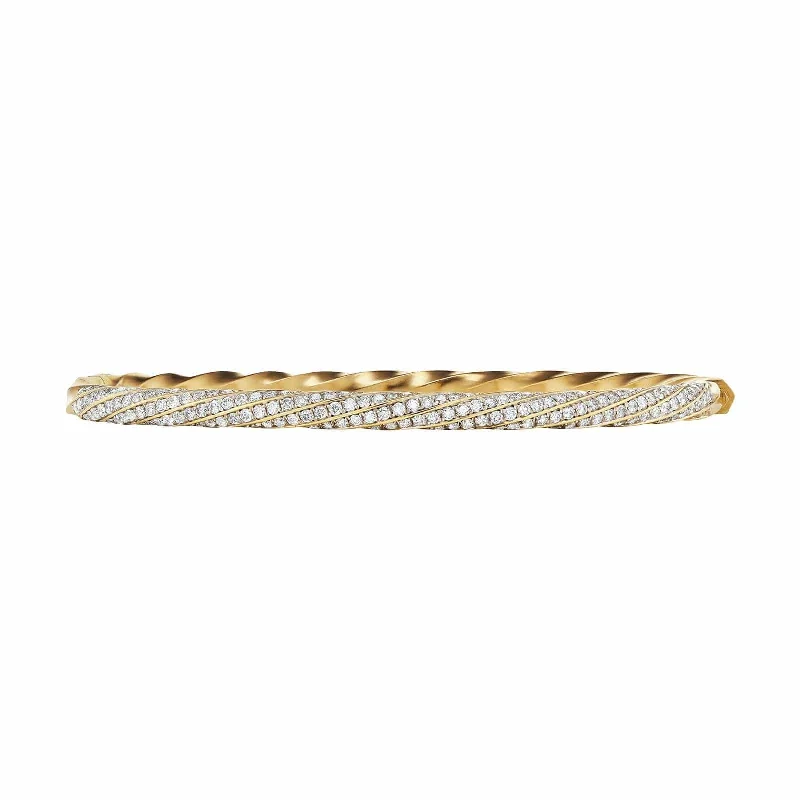 ladies-luxury-adjustable-cuff-bracelets-Cable Edge Bracelet with Pavé Diamonds