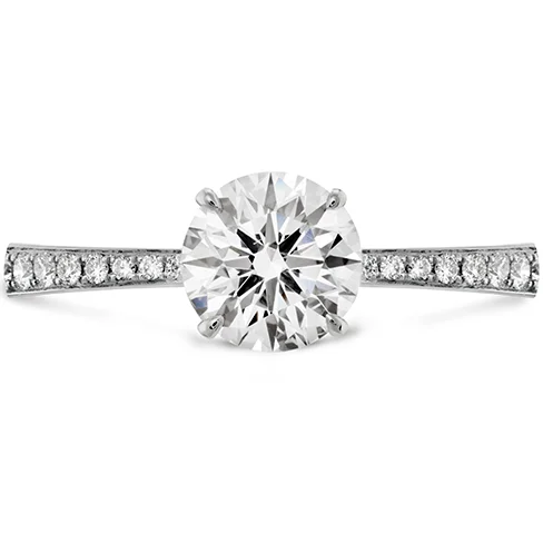 Ladies wedding rings for fearless unions -Hearts On Fire Signature Engagement Ring with Diamond Band