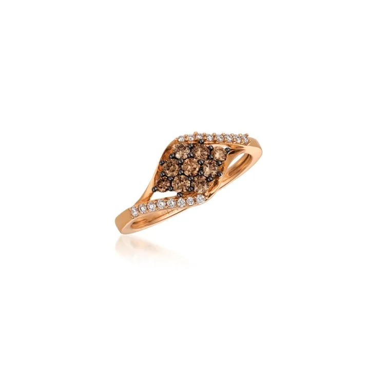 Ladies rings with sly shine -Le Vian 14K Strawberry Gold Ring