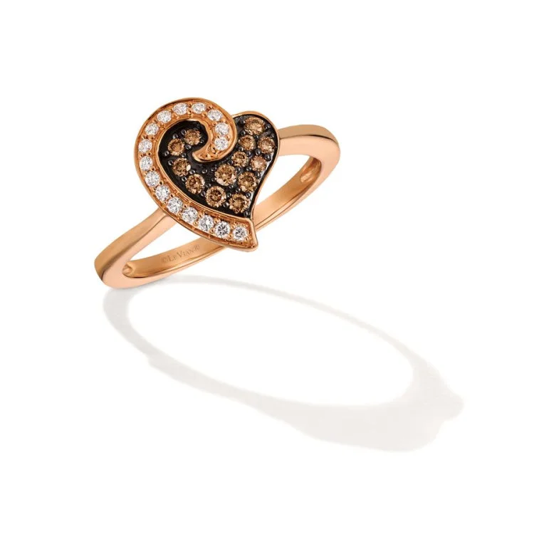 Ladies rings for dance vibes -Le Vian 14K Strawberry Gold Ring